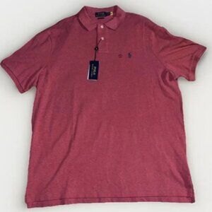 Polo Ralph Lauren Polo Shirt Mens Extra Large Red Classic Fit Short Sleeve NWT